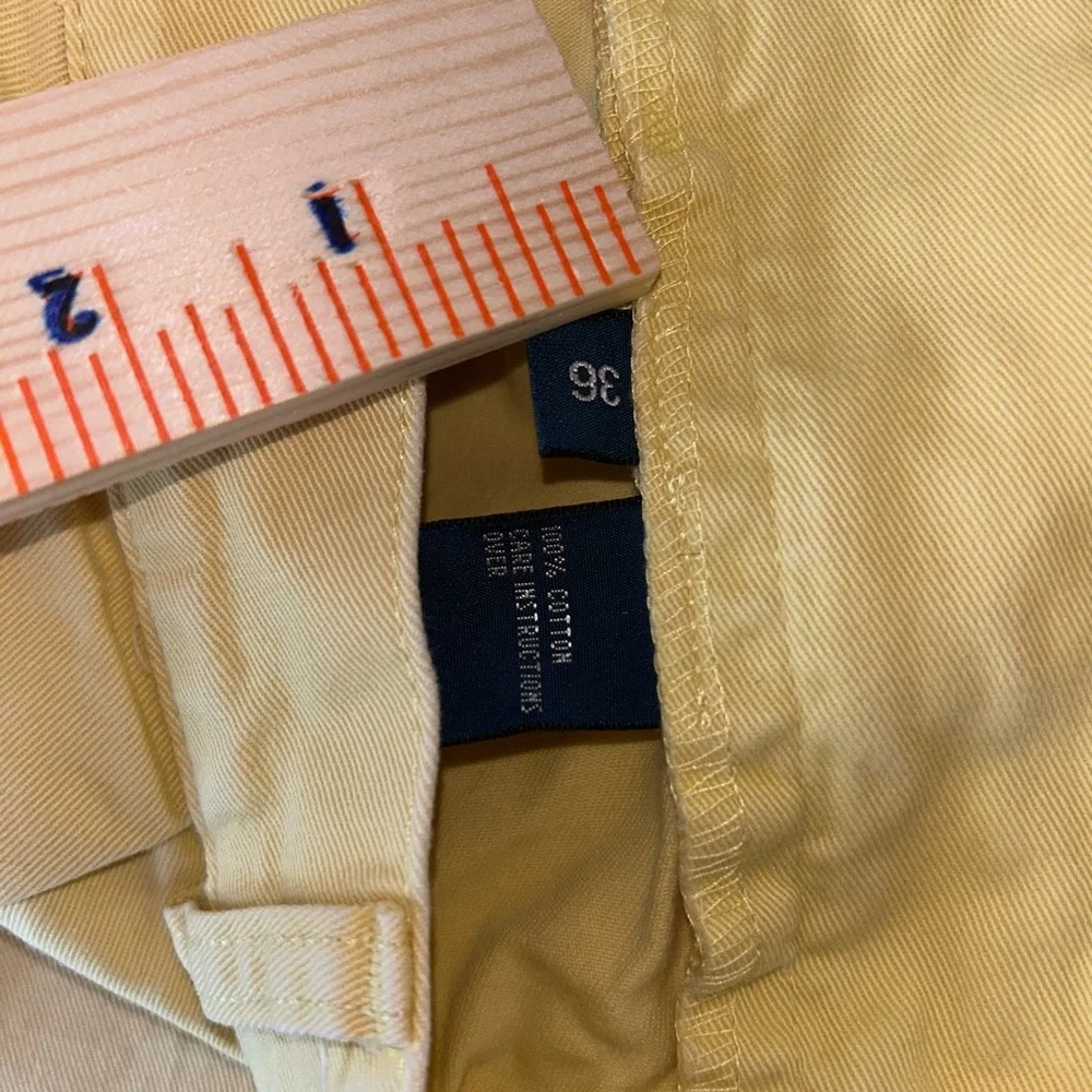 Polo Ralph Lauren Tyler Short, men’s pale yellow Classic Chino‎ Vintage size 36